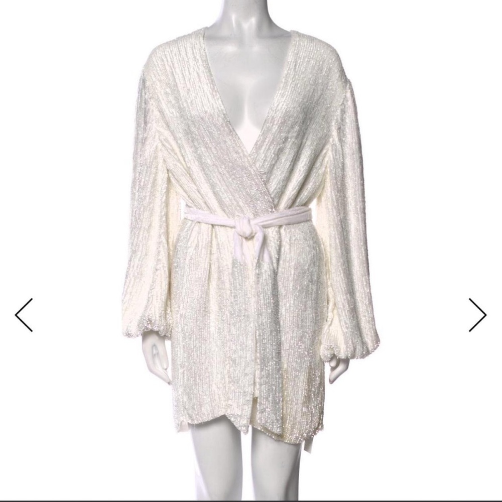 Retrofete Women's Wrap Robe - Lightweight Textured Kimono